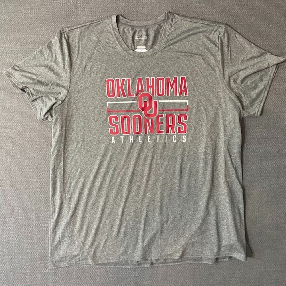 NWOT Oklahoma Sooners Athletics T-Shirt Heather Gray 3XL Captivating